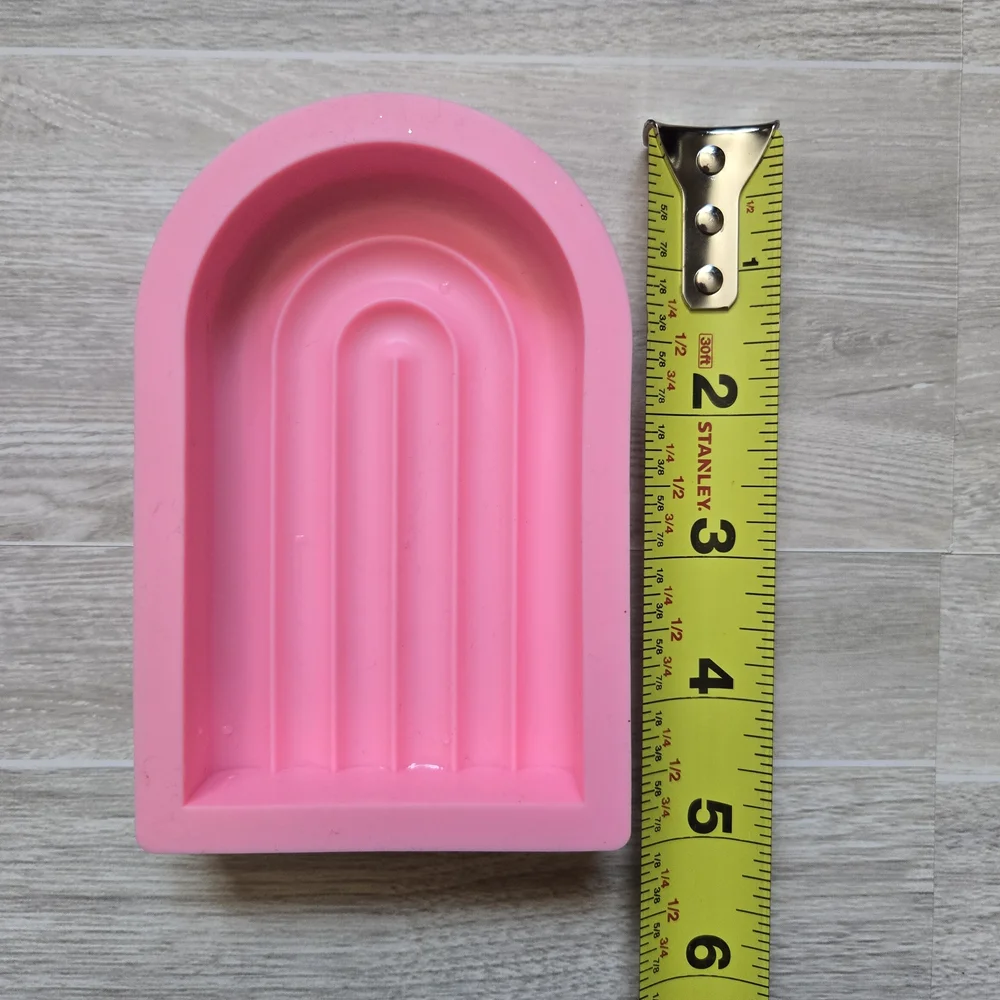 Modern Arch Rainbow Candle Mold Silicone Abstract Art Home Decor DIY Supply